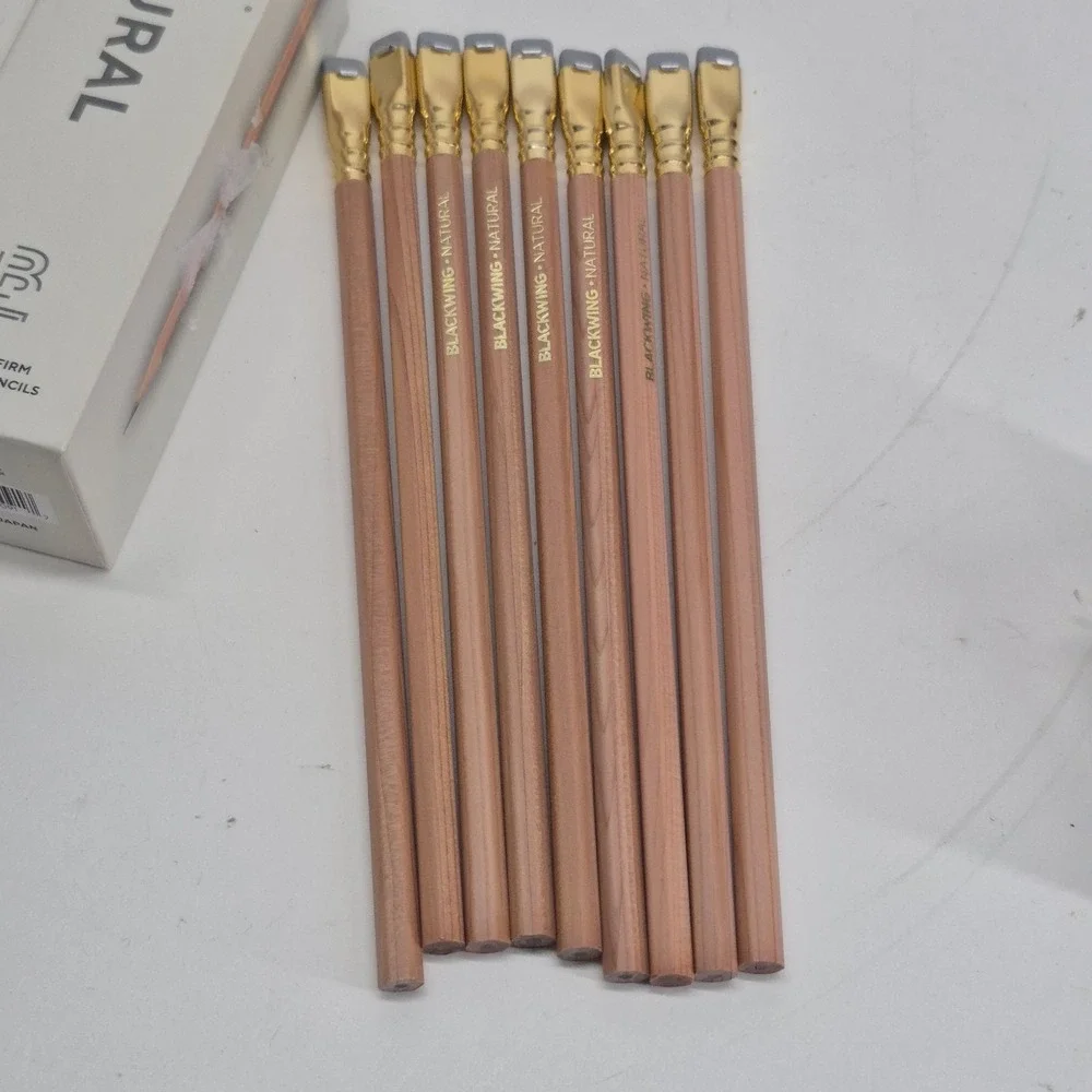 NEW Blackwing Natural 9 Extra Firm Graphite Pencils